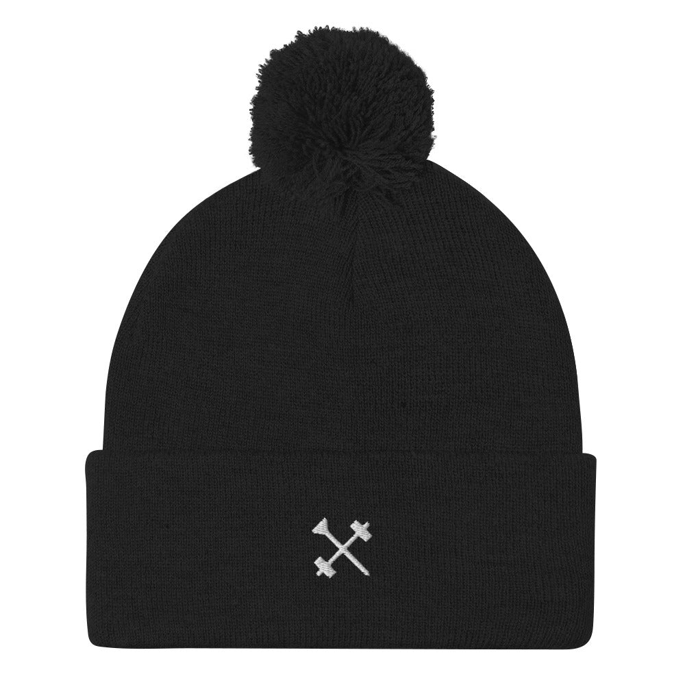 FitBirdie Winter Golf Pom-Pom Hat - Black