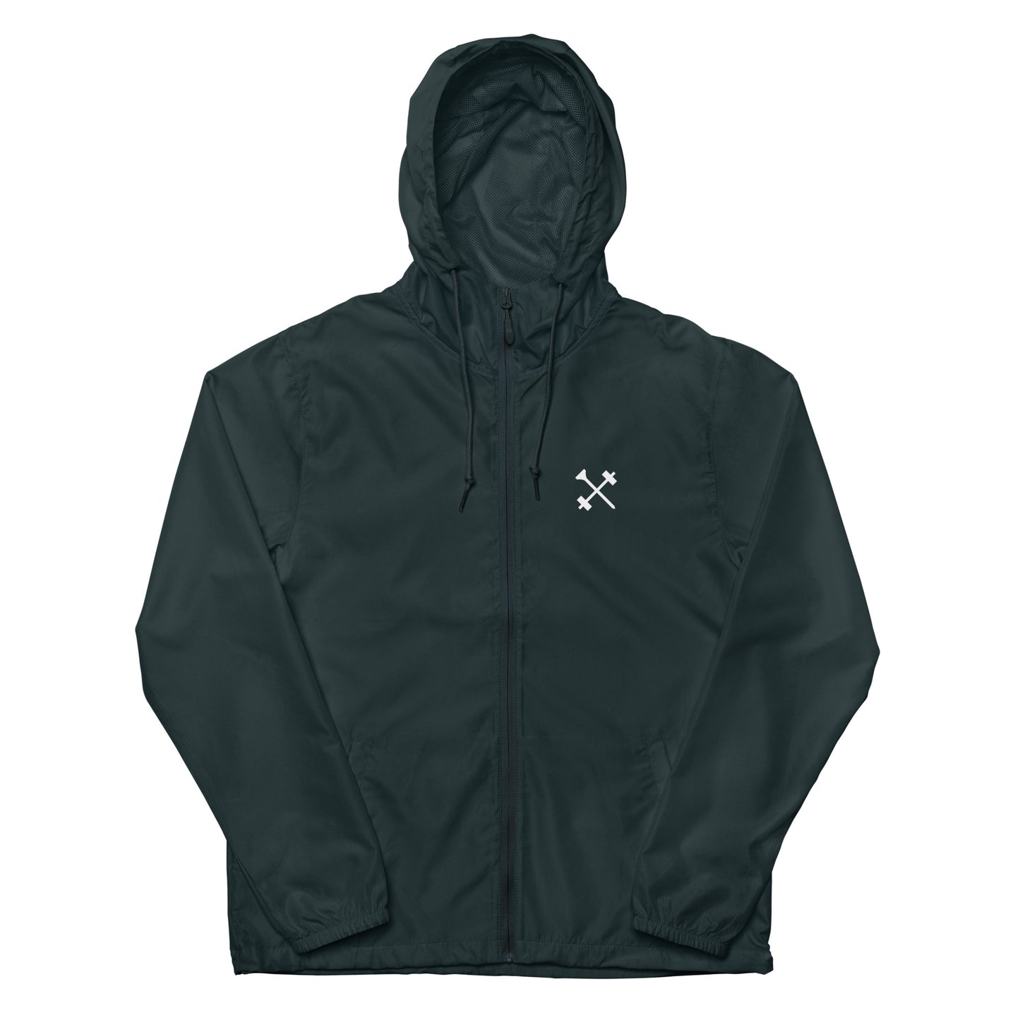 FitBirdie Lightweight Zip-Up Windbreaker Golf Jacket - Navy