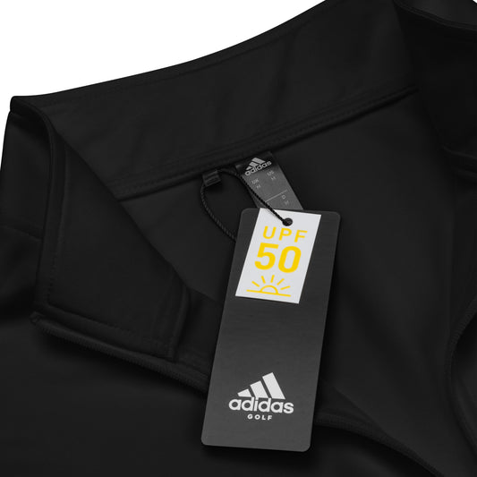 FitBirdie Golf x Adidas Golf Quarter Zip Pullover - Black