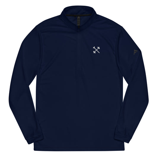 FitBirdie Golf x Adidas Golf Quarter Zip Pullover - Navy Blue