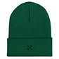 FitBirdie Spring + Fall Warm Golf Beanie - Fringe Green