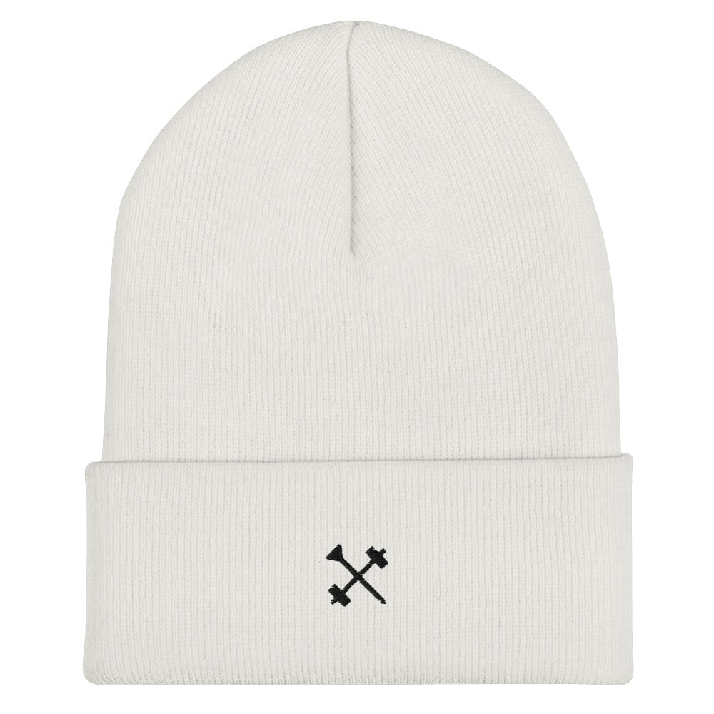 FitBirdie Spring + Fall Warm Golf Beanie - White