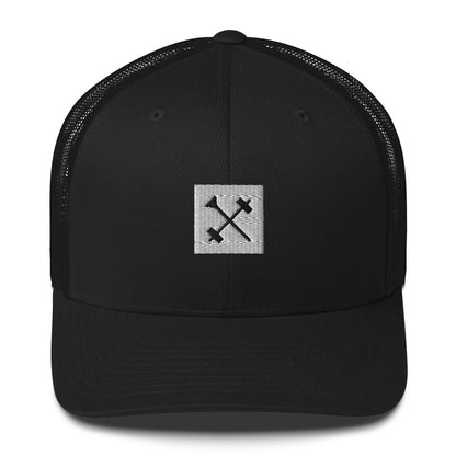 FitBirdie Golf Snapback Trucker Hat - Black x White (LIMITED EDITION)
