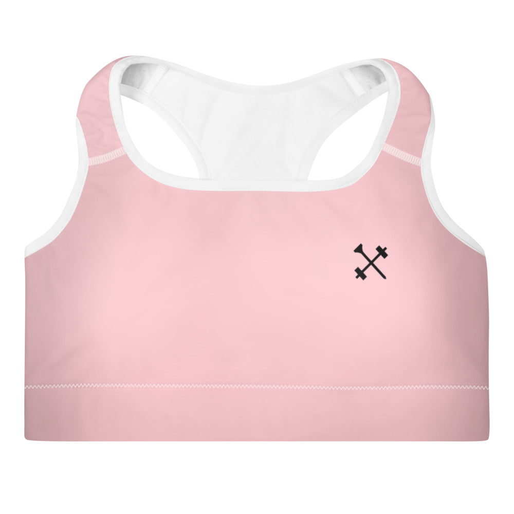 Pink Par Padded Sports Bra - FitBirdie Golf™